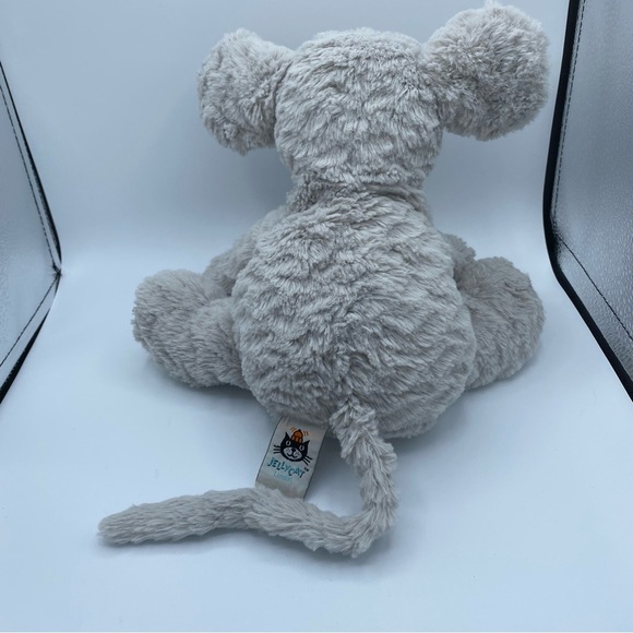 Jellycat Medium Fuddlewuddle Mouse Soft Grey Retired Rare Plush Stuffed Animal - Picture 3 of 14